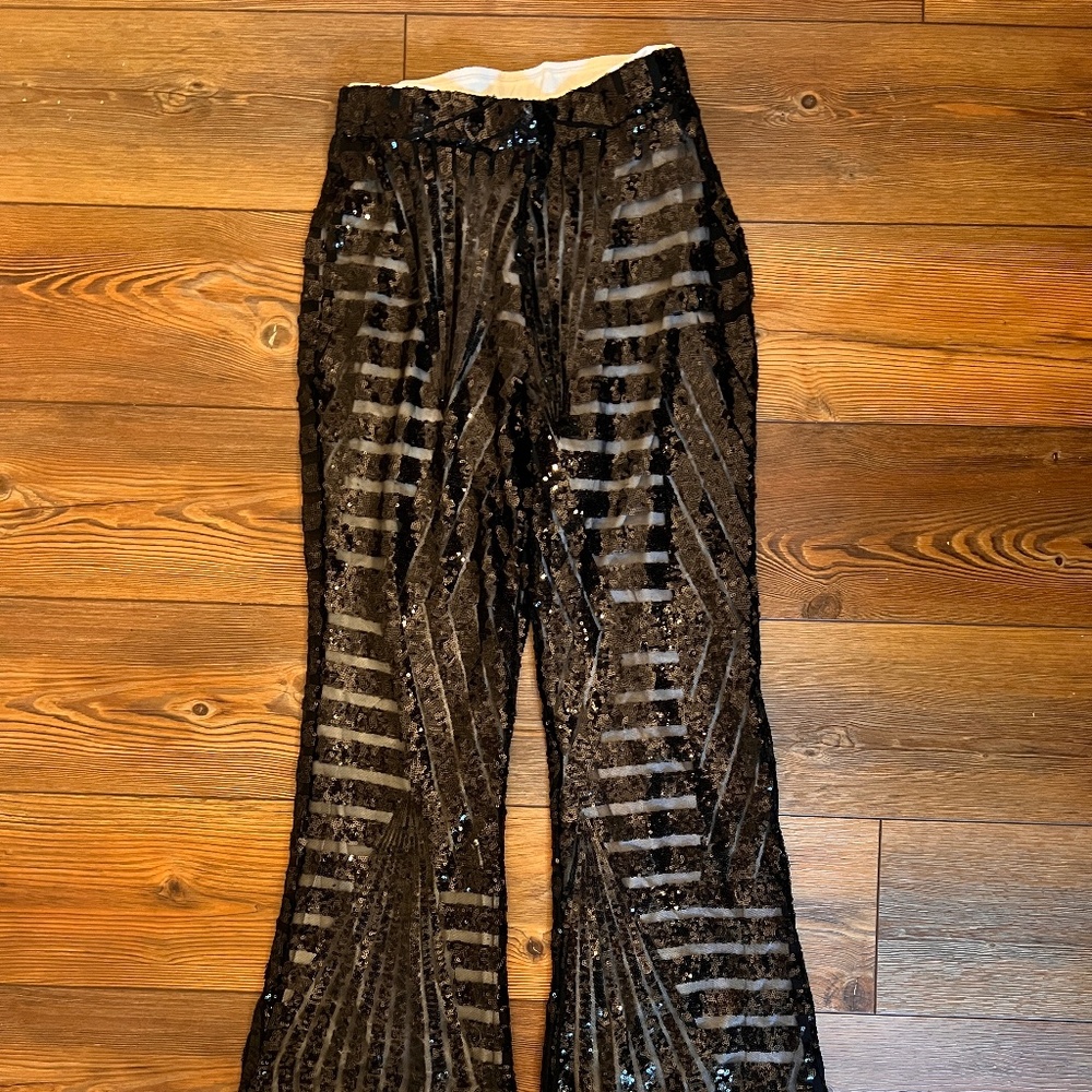Sequin Bell Bottoms - image 1